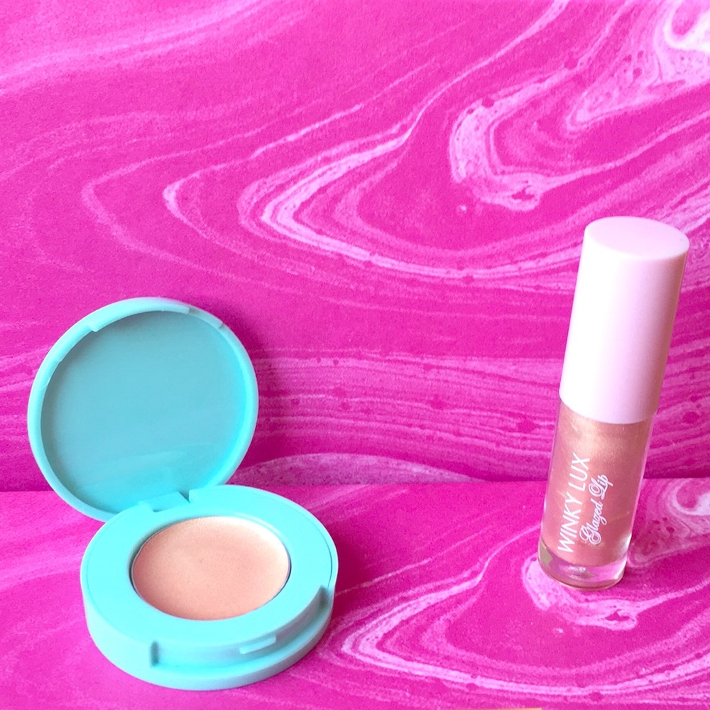 Winky Lux Strobing Balm + Glazed Lip Gloss